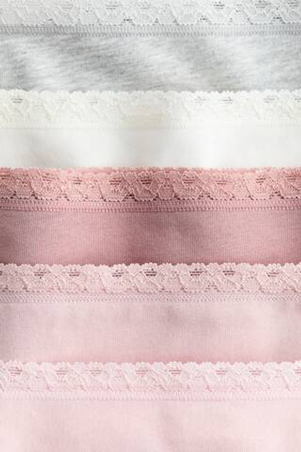 H&M Набор хлопковых трусиков (5 шт.), светло-розовый