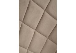 Стул на металлокаркасе Зест микровелюр 05 / черный глянец