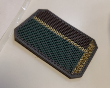 Шеврон Флаг Чечни гекс PVC