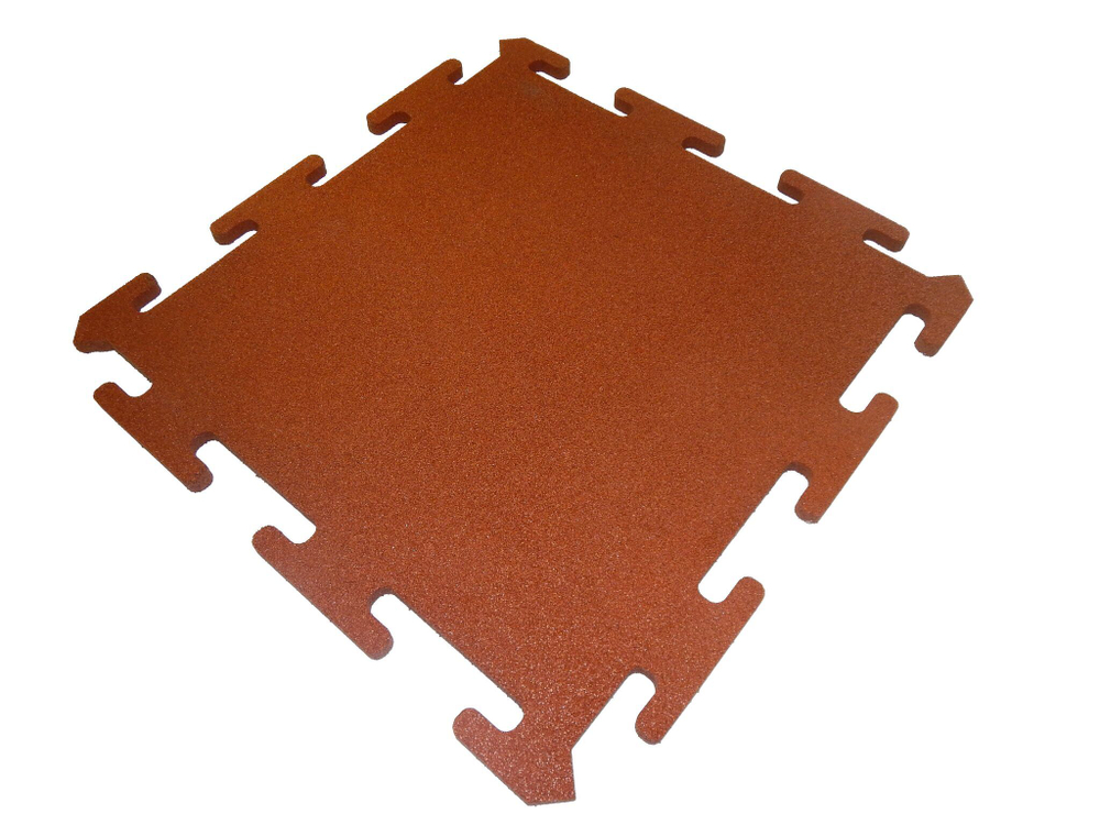 Покрытие Rubblex Puzzle Standart  100х100х2,5 см 65-70ШОР Оранжевое