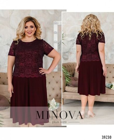 Платье 420-бордо Minova Фото 1