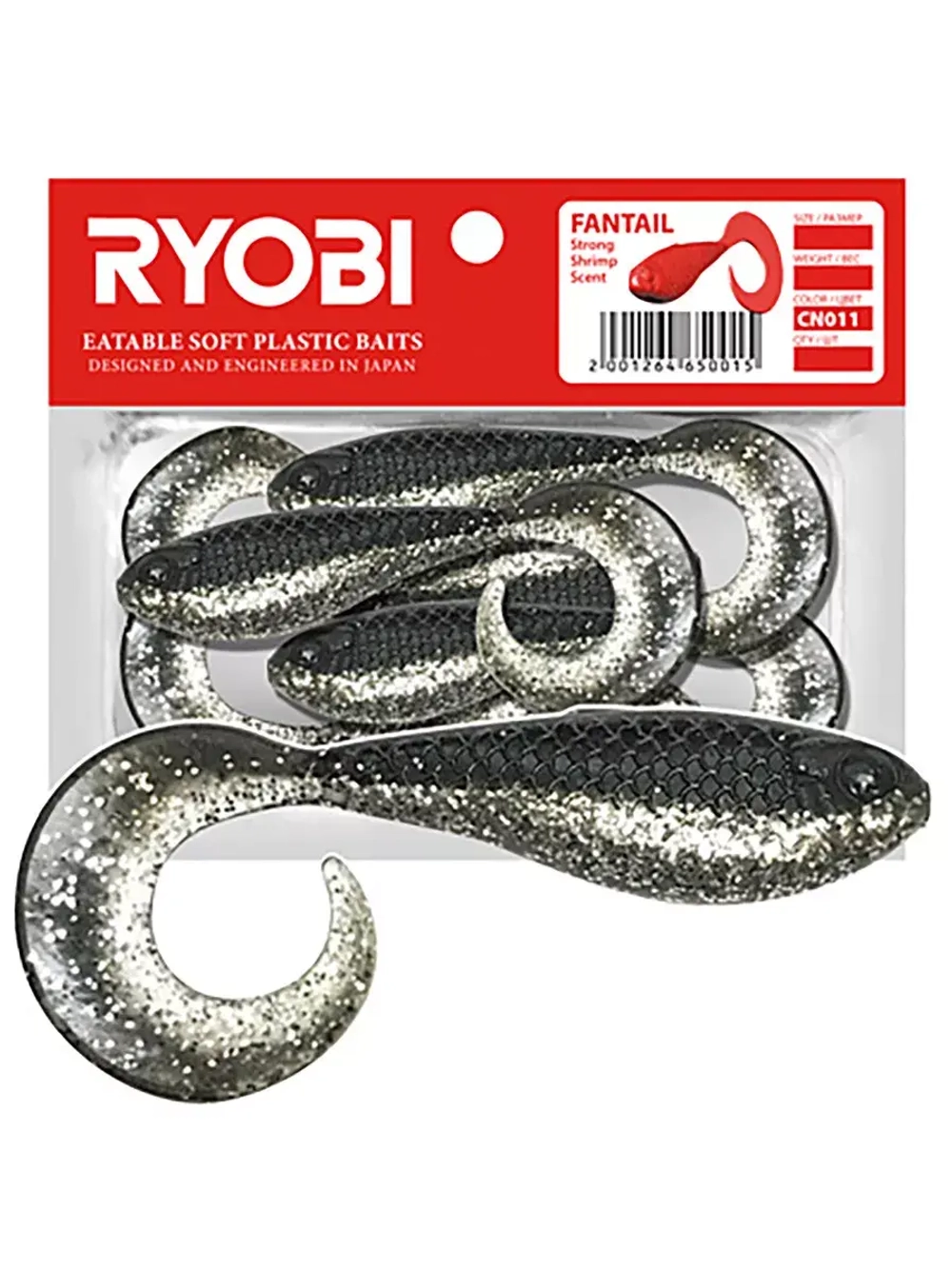 Мягкая силиконовая приманка риппер-твистер Ryobi FANTAIL