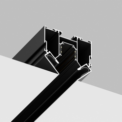 Встраиваемый магнитный трек в натяжной ПВХ потолок Crystal Lux CLT 0.134 01 L2000 BL