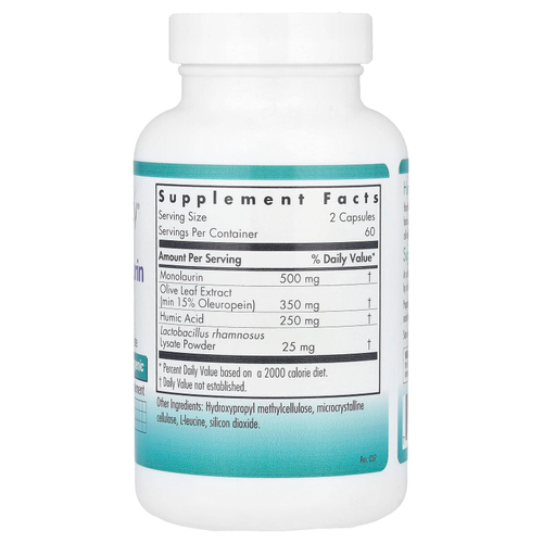 Nutricology, гуминово-монолауриновый комплекс, 120 вегетарианских капсул