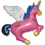 Шар Фольгированный Единорог волшебн. розовый (Розовый)