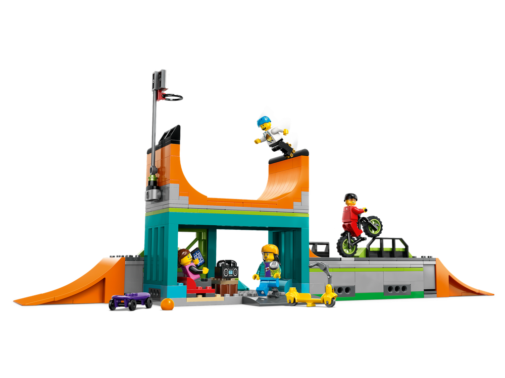 Конструктор лего сити Городской скейт-парк 60364 | LEGO City Street Skate Park | модульный скейт-парк 454 детали | 6+