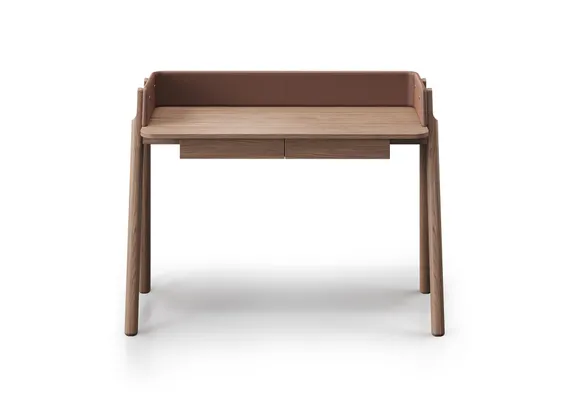 Консоль Basic 120*45 см (натуральный дуб, кирпичный экокожа)