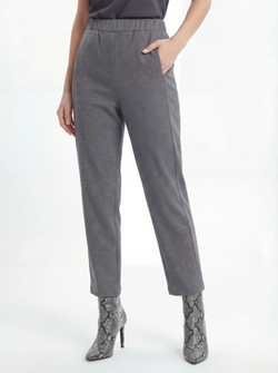 Костюм из шерстяного джерси Брук серый