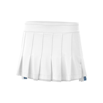 Женская теннисная юбка Lucky in Love High-Low Pleated Skirt Women - White