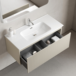 Тумба подвесная SANCOS Snob R 1.0 995х445х406, c одним ящиком оснащенным доводчиками, Beige Soft , арт.SNR1.0100CE