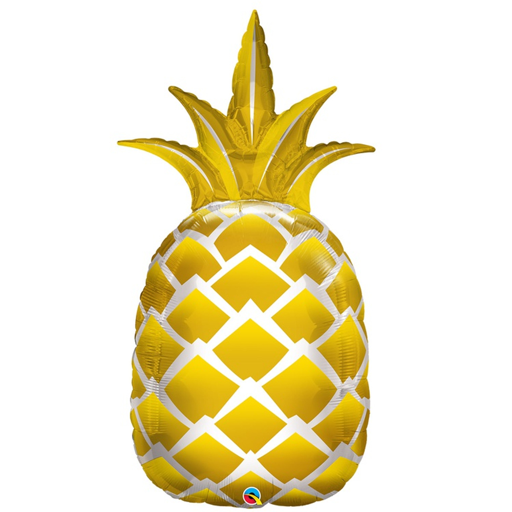 Шар Фольгированный Ананас золотой (Золотой)