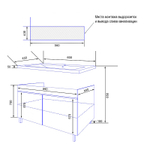 Комплект Azario Тумба Эстима 60Н напольная с раковиной Астория 60 (CS00094635)
