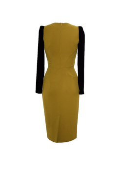 Платье с резной баской LE 09-15FW