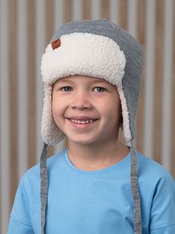 Шапка зимняя вязаная (Пепельный) ТОКИ