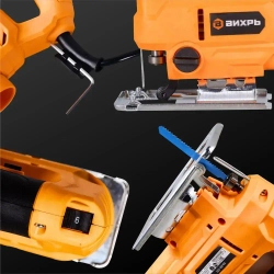 Лобзик электрический Вихрь 850 Вт; лобзик с лазером ; маятниковый ход / электролобзик : по дереву 100 мм; по металлу 10 мм