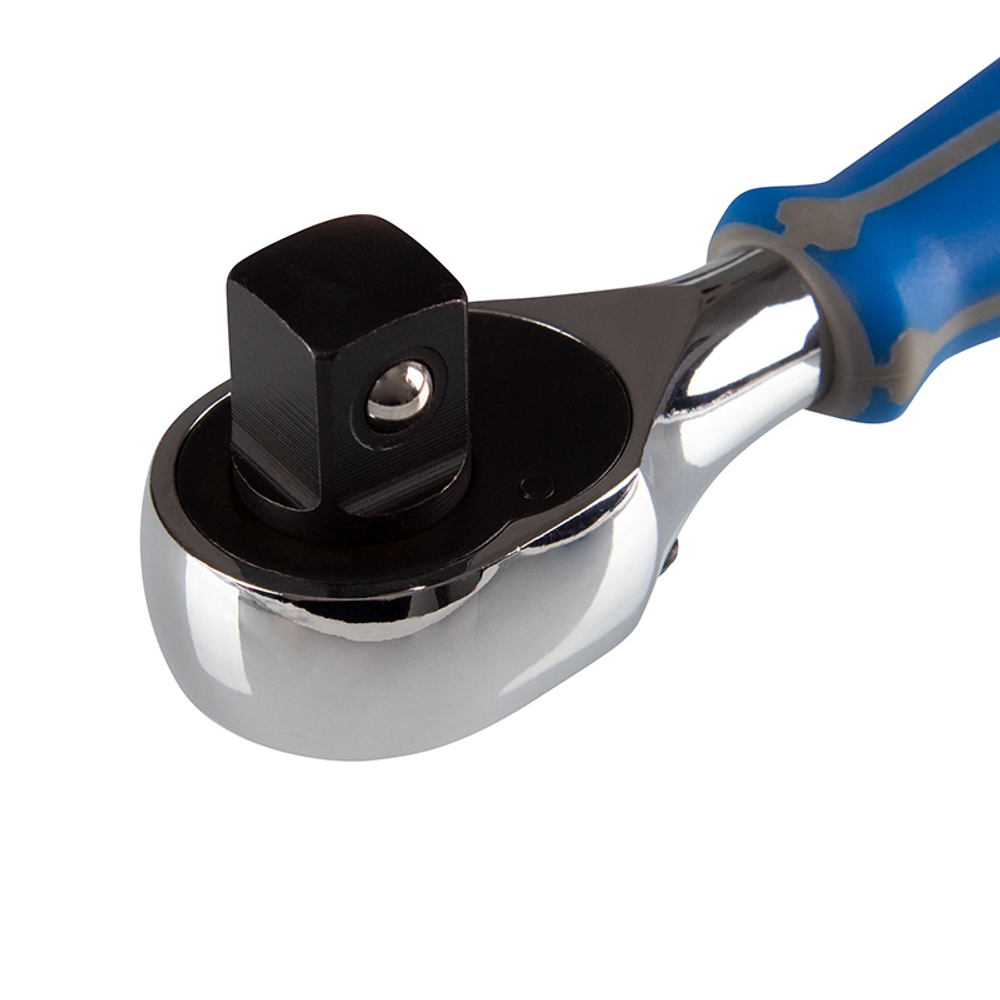 KING TONY (4760-05G) Трещотка 1/2", 137 мм, 72 зубца, флажковая