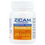 Zicam, Cold Remedy, RapidMelts®, с вишневым вкусом, 25 быстрорастворимых таблеток