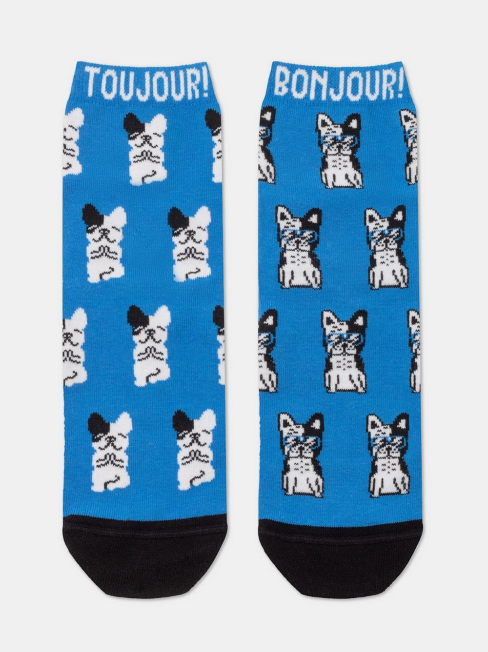 CONTE HAPPY Хлопковые носки с рисунком «French bulldog»