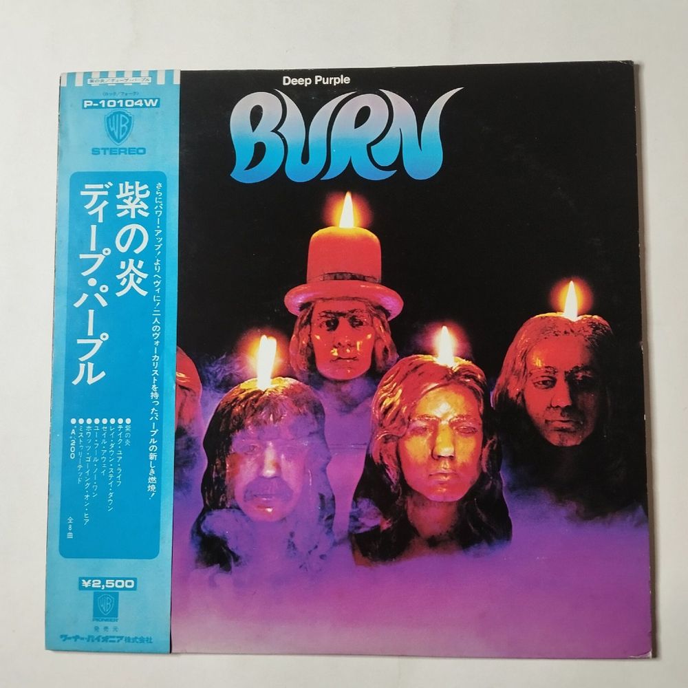 Винтажная виниловая пластинка LP Deep Purple Burn (Japan 1976) (Obi) Mistreated
