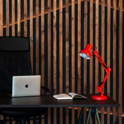 TLI-221 RED E27 Светильник настольный. Цоколь Е27. 60W. Механический выключатель. Красный. ТМ Uniel