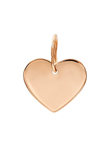 Фото подвески Сердце из золота, вид сзади