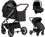 Детская коляска Tutis Leo 3 Plus 3 в 1 с автокреслом Elo Lux EduSky Black 1582201 Black