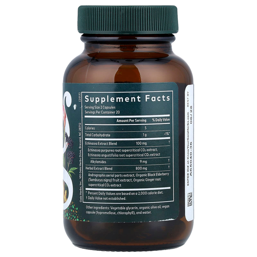 Gaia Herbs, Quick Defense®, 40 жидких капсул Phyto-Caps®