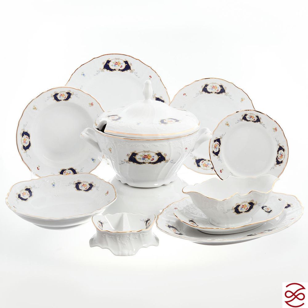 Столовый сервиз на 6 персон Bernadotte Синий глаз 27 предметов