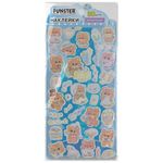 Наклейки декоративные "Веселый микс", 17,5х9 см, ассорти 6 видов, FUNSTER (ФАНСТЕР), 666094