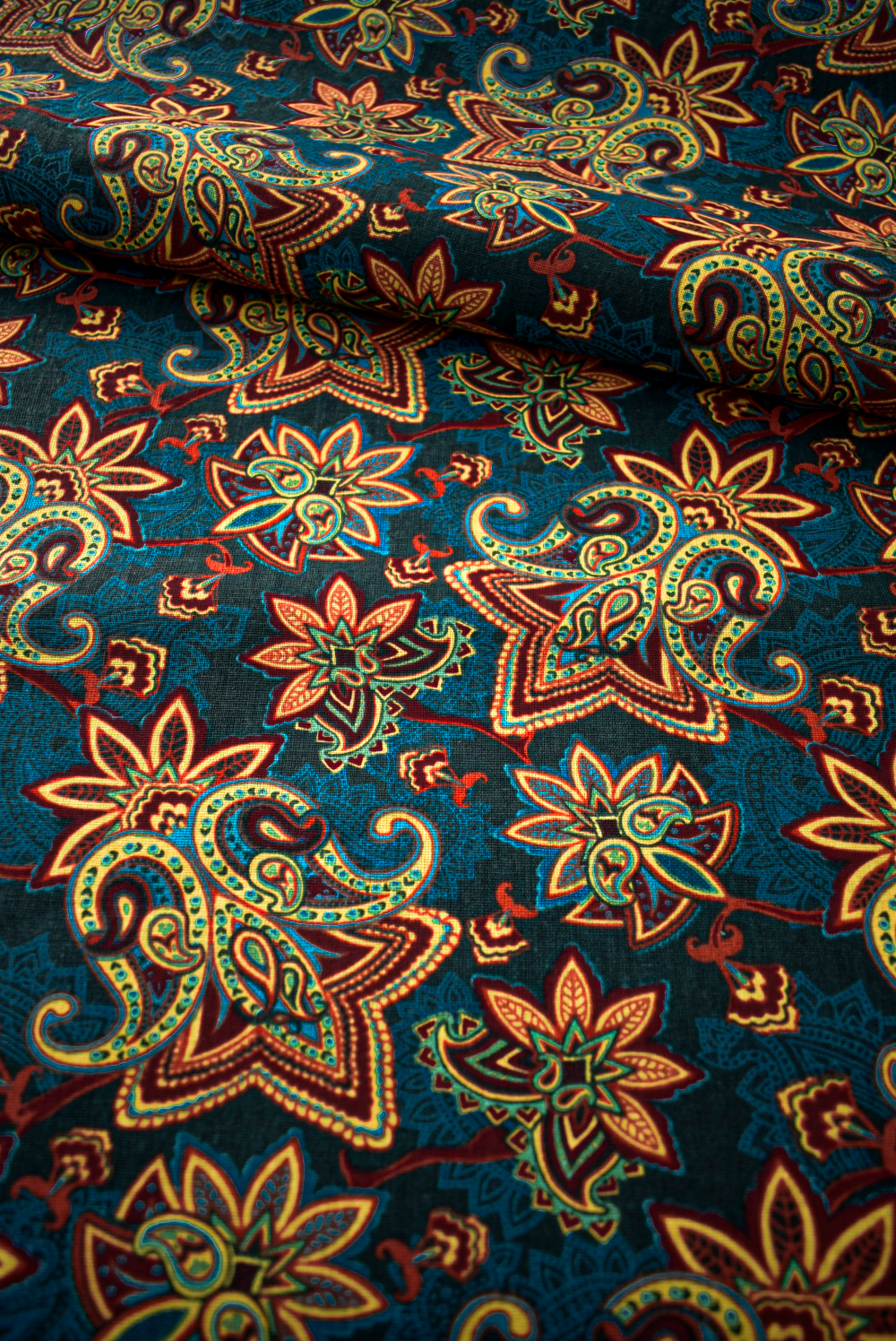 Ткань бязь плательная, рис. " Восточные мотивы", ширина 150 см, арт. 911