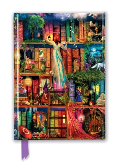 Bloknot \ Блокнот \ Notebook  Aimee Stewart: Treasure Hunt Bookshelves (Foiled Journal)