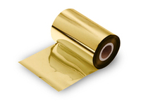 Термотрансферная лента Wax/Resin золотой