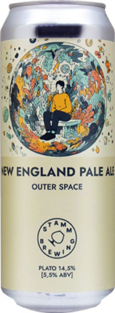 Пиво Штамм Бир Аутер Спейс / Stamm Beer Outer Space 0.45 - банка