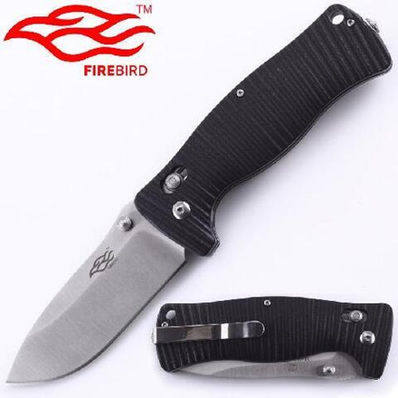 Нож складной &quot;Firebird by Ganzo&quot; с клипсой, дл.клинка 90 мм, сталь 440С, цв. чёрный