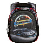 Рюкзак "Машина", 31*13*40 см, ортопедическая спинка, 3 отделения, светоотражатели