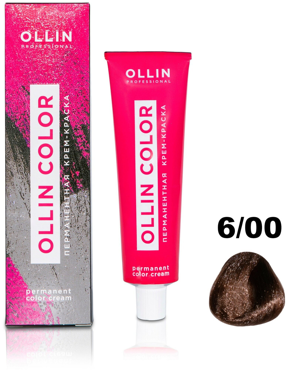 OLLIN COLOR 6/00 темно-русый глубокий 100 мл Перманентная крем-краска для волос
