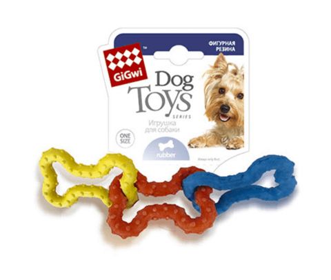 CATCH & FETCH игрушка для собак три резиновые косточки 15см