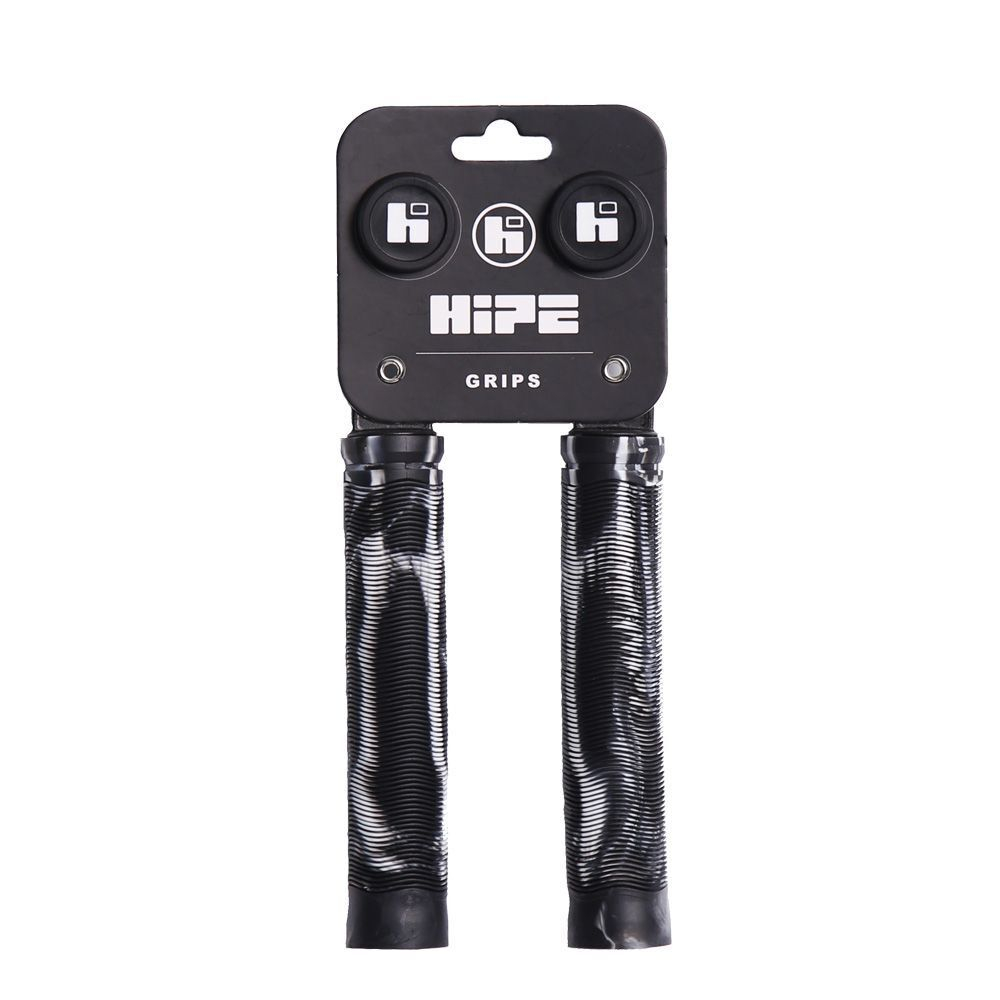 Грипсы для трюкового самоката, HIPE H-01 Duo, 155 мм, черные/белые