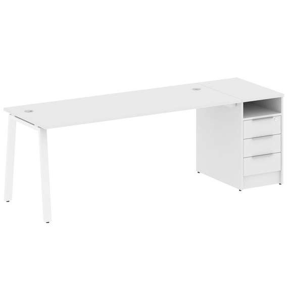 Метал Систем Рабочая станция с тумбой на А-образном м/к БА.РС-СТП-1.5