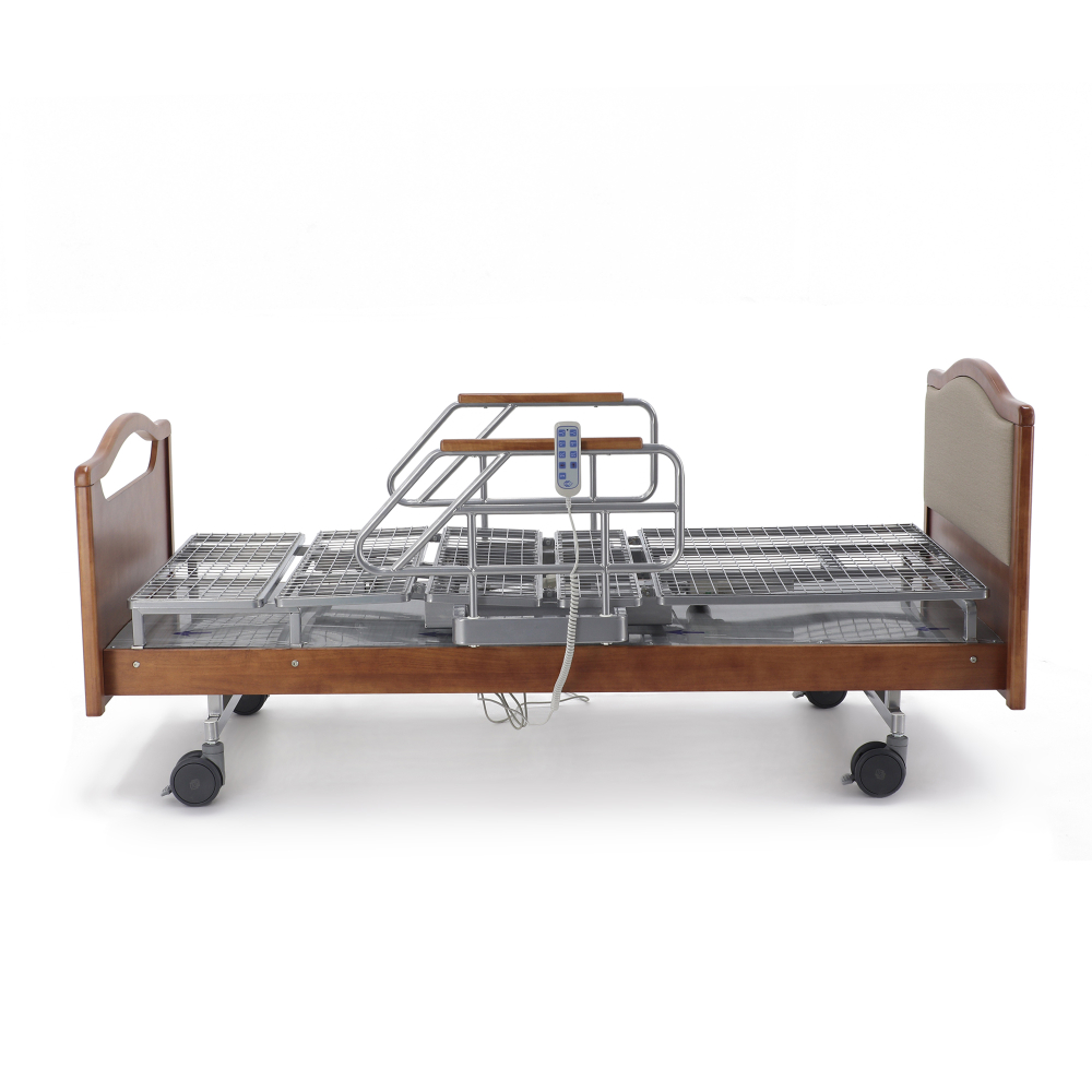 Кровать электрическая MED-MOS DB-2B с поворотным креслом в левую сторону (коричневый)