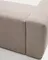 Угловой диван Blok бежевого цвета из синели, 5 мест, с левым шезлонгом, 255 x 320 см