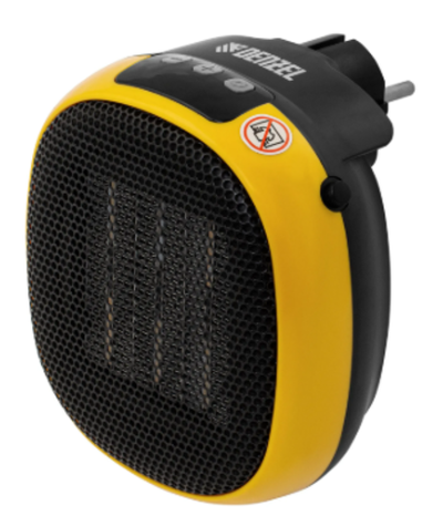 Тепловентилятор портативный керамический DTFC-700, 3 реж. вентилятор, нагрев 700 Вт Denzel