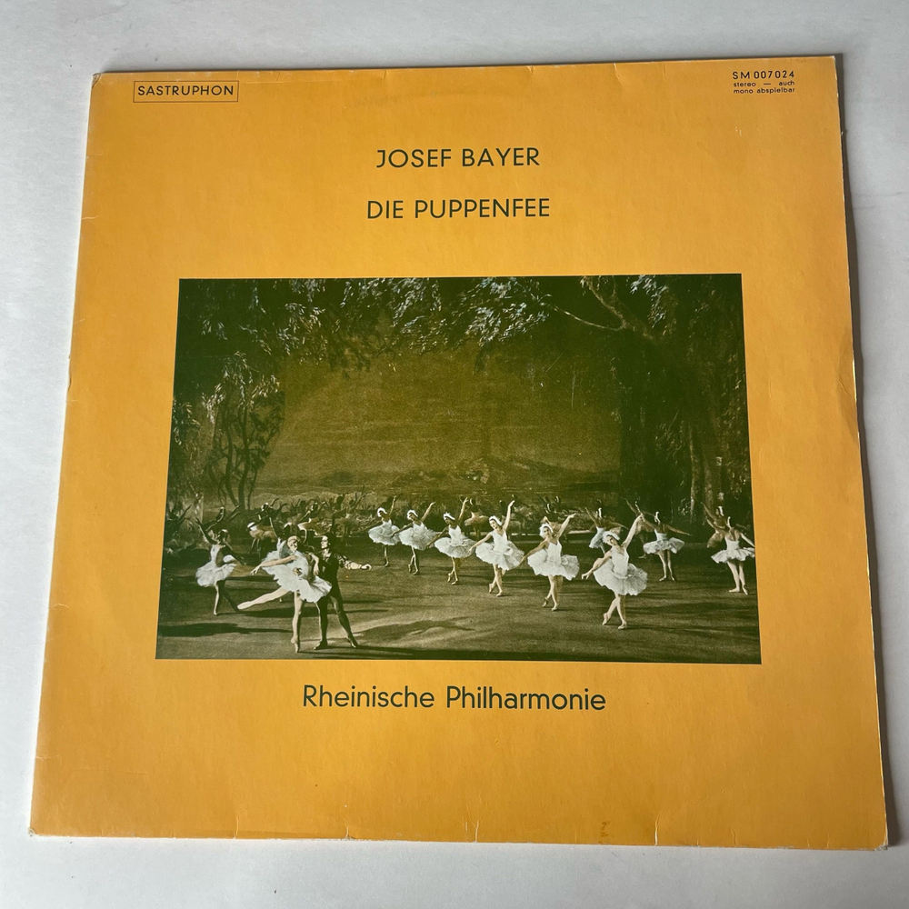Винтажная виниловая пластинка LP Josef Bayer Йозеф Байер, Rheinische Philharmonie, Die Puppenfee Фея Кукол Балет (Германия 1984)