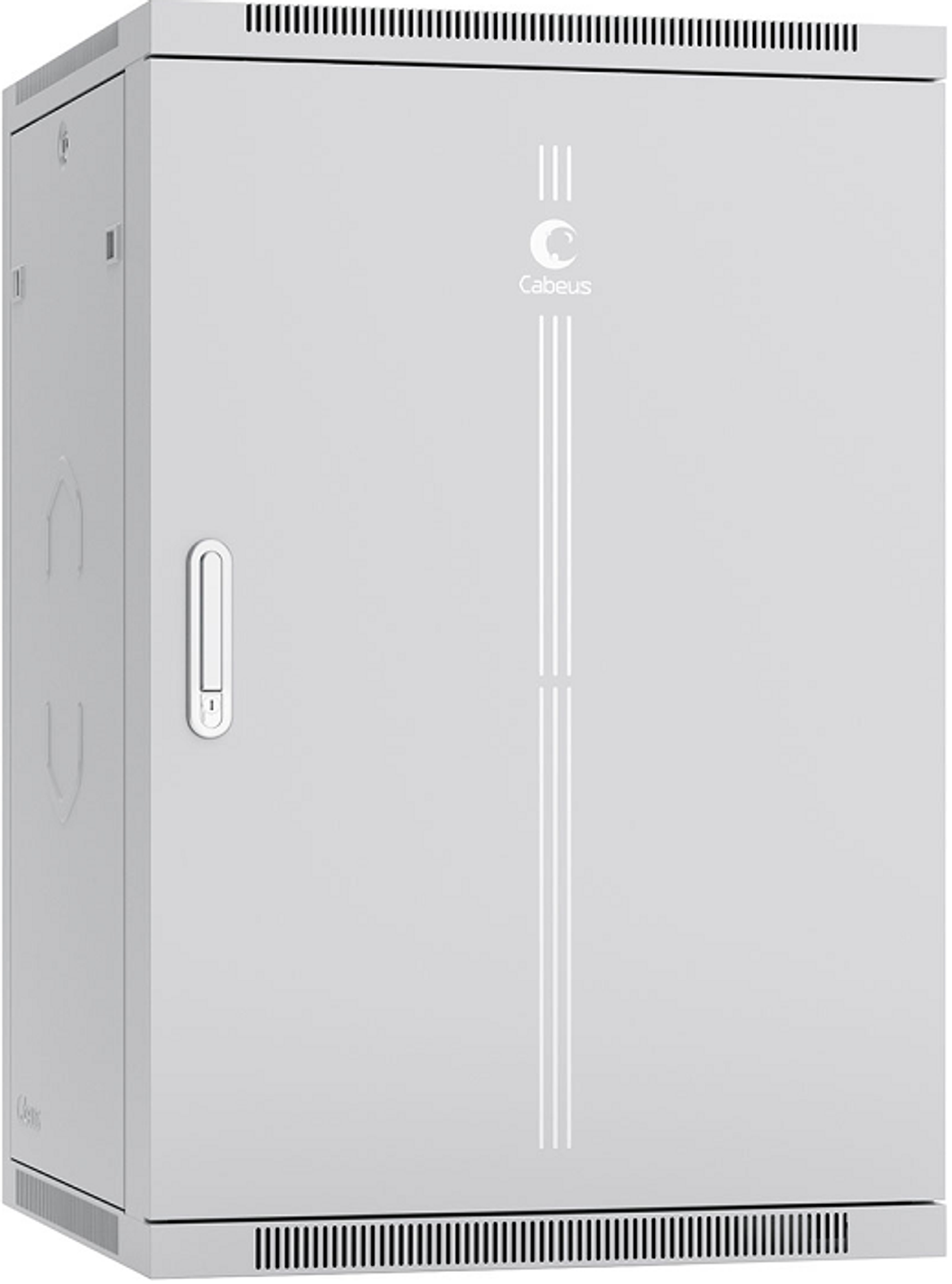 Шкаф настенный 19", 18U Cabeus SH-05F-18U60/35m-R