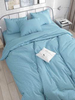 Постельное белье Сказка "Милтон" 1,5-сп Наволочка 70х70 см 1 шт Простынь на резинке 90х200 см Пододеяльник 145х215 см, перкаль