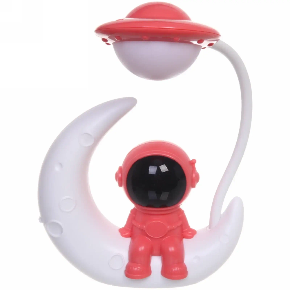 Светильник настольный «Cosmo-Космическая фантазия» LED 26*13*5см USB 4V 3w, Красно-белый