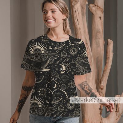 Футболка женская стандарт с принтом 