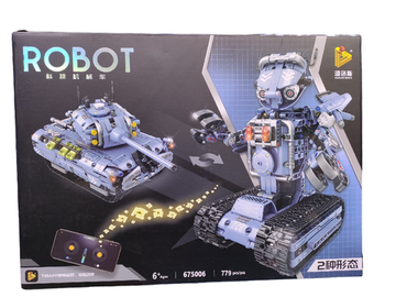 Конструктор "Creator Robot " Робот танк - вездеход трансформер на дистанционном управлении 2 в 1, 779 деталей