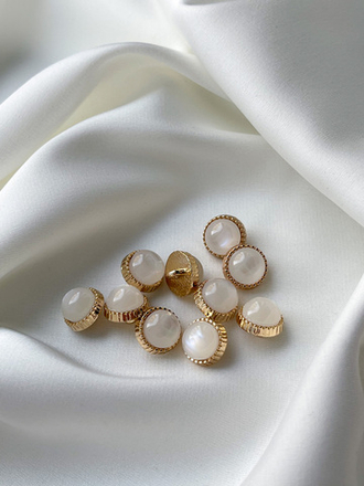 Пуговицы Золото Белые Луна