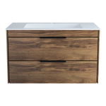 Тумба под раковину Vincea Chiara 2D 800 подвесная, 2 выкатных ящика soft-close, С.Oak